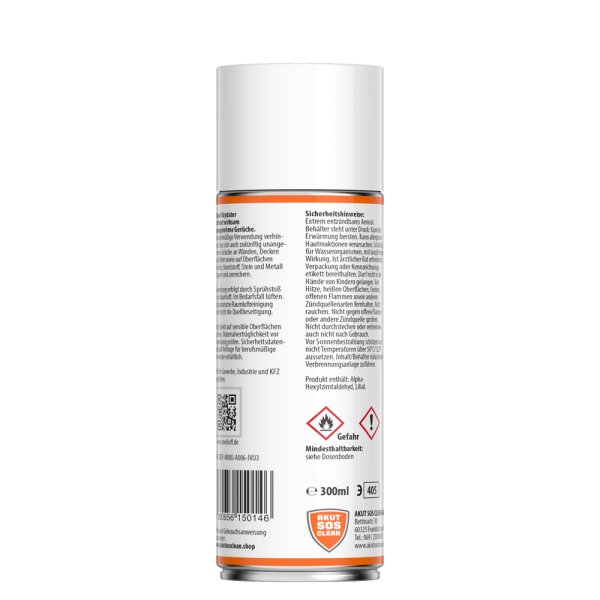 Akut SOS Clean Smell Off Long Life Geruchsbeseitiger Spray 300ml