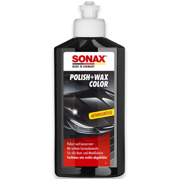 SONAX Polish + Wax Color schwarz Aktionsgröße 250ml