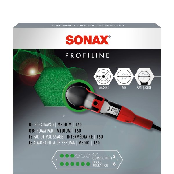 SONAX PolierSchwamm grün 160 (medium)
