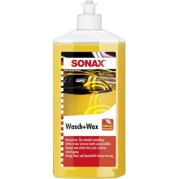 SONAX Wasch+Wax Autoshampoo mit Versiegelung