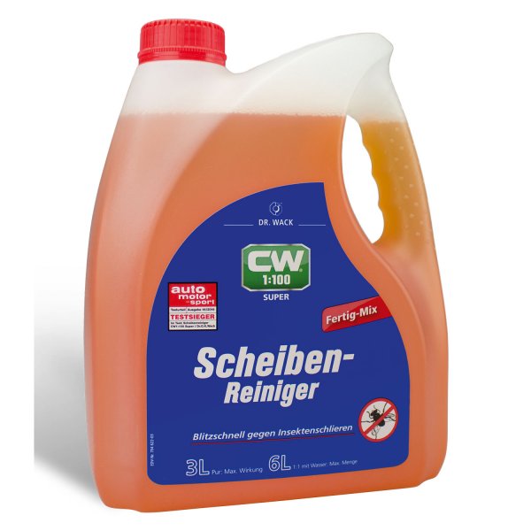 Dr. Wack CW1:100 Super Scheibenreiniger Fertiggemisch (1741) - 3L