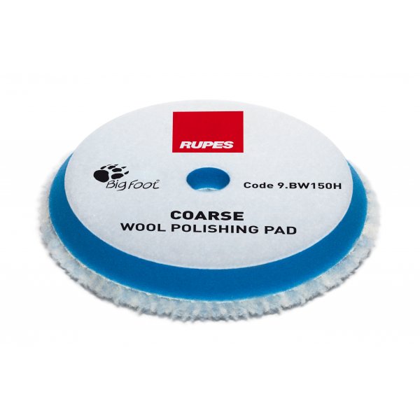 Rupes Coarse Wool Polishing Pad Woll-Polierpad 130-145mm Blau