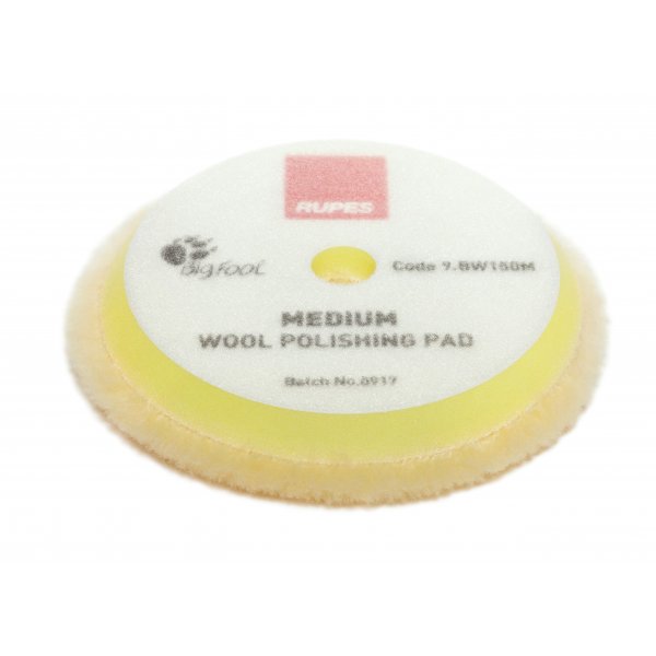 Rupes Medium Wool Polishing Pad Woll-Polierpad 130-145mm Gelb