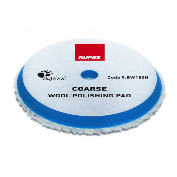 Rupes Coarse Wool Polishing Pad Woll-Polierpad 150-170mm Blau