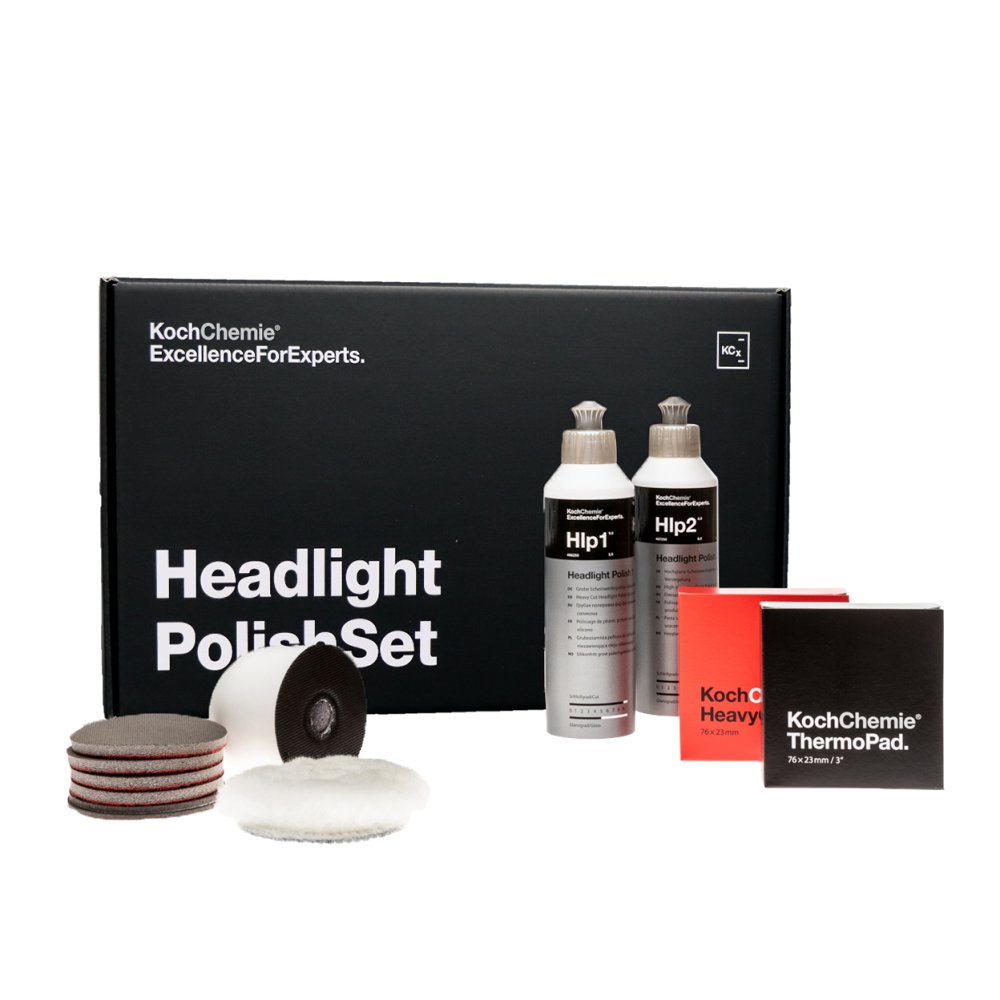 Koch Chemie Headlight Polish Set Scheinwerfer Aufbereitungsset