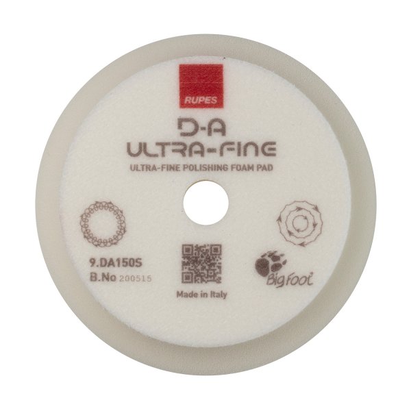 Rupes D-A Polierpad, Polierschwamm Ultrafine Ultrafein Wei 130-150mm